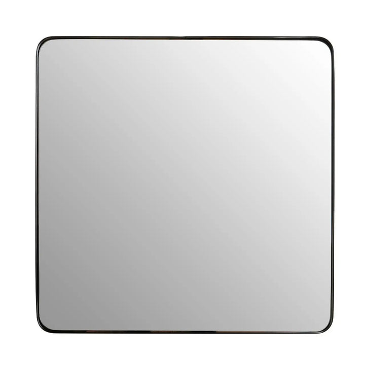 Candira Matt Black Squared Wall Mirror - NJ Home Interiors