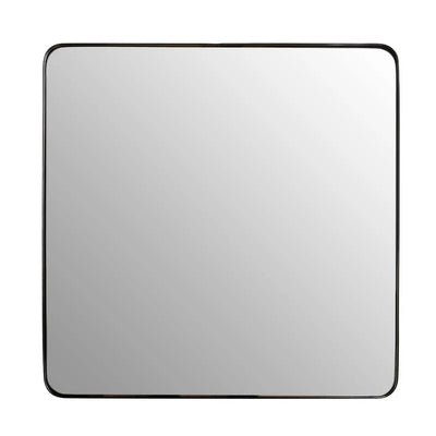 Candira Matt Black Squared Wall Mirror - NJ Home Interiors