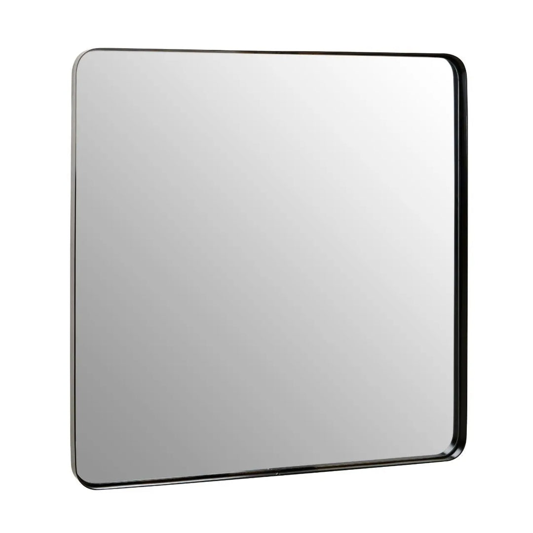 Candira Matt Black Squared Wall Mirror - NJ Home Interiors