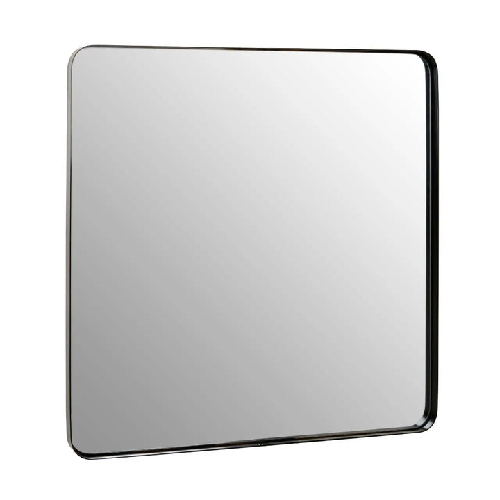 Candira Matt Black Squared Wall Mirror - NJ Home Interiors