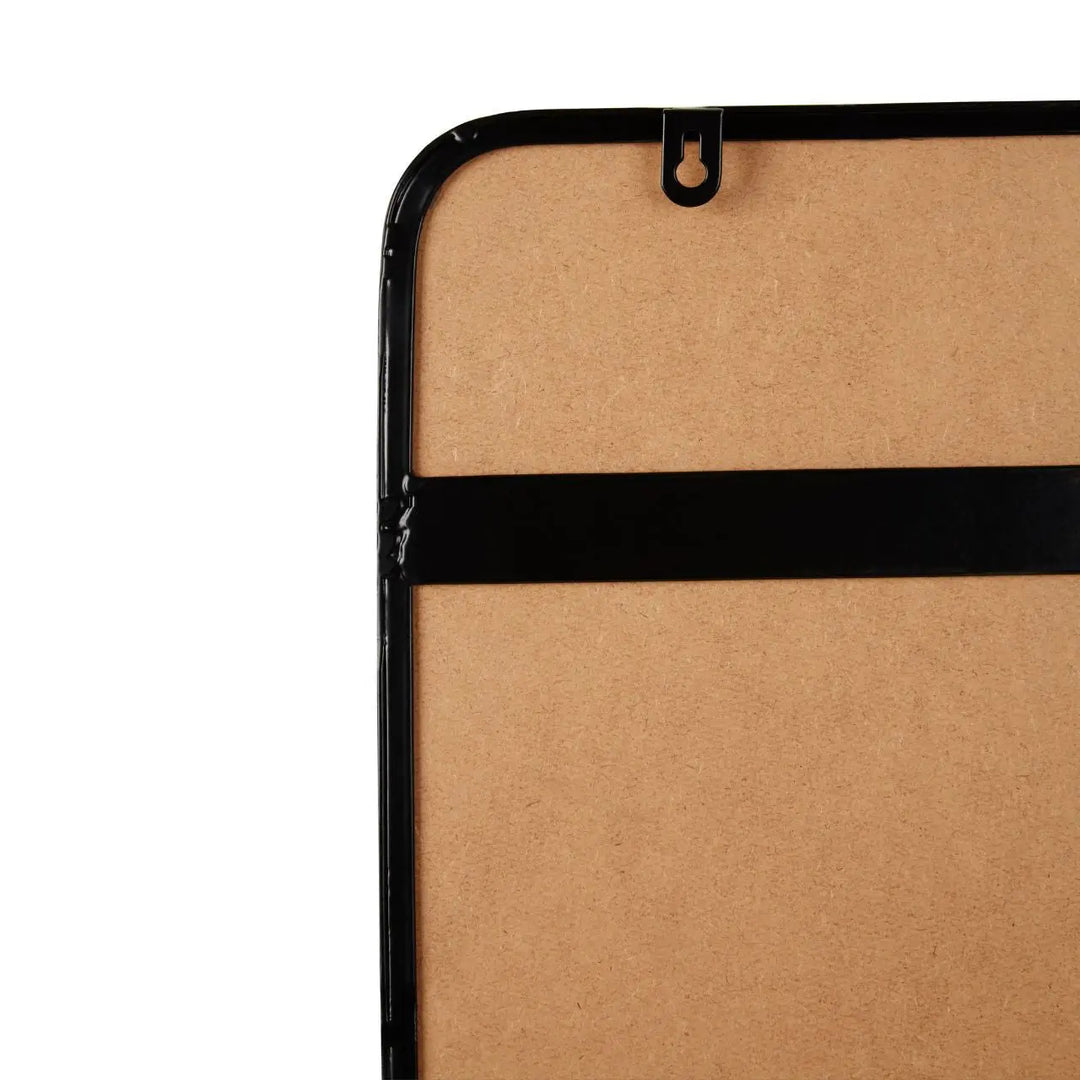 Candira Matt Black Squared Wall Mirror - NJ Home Interiors