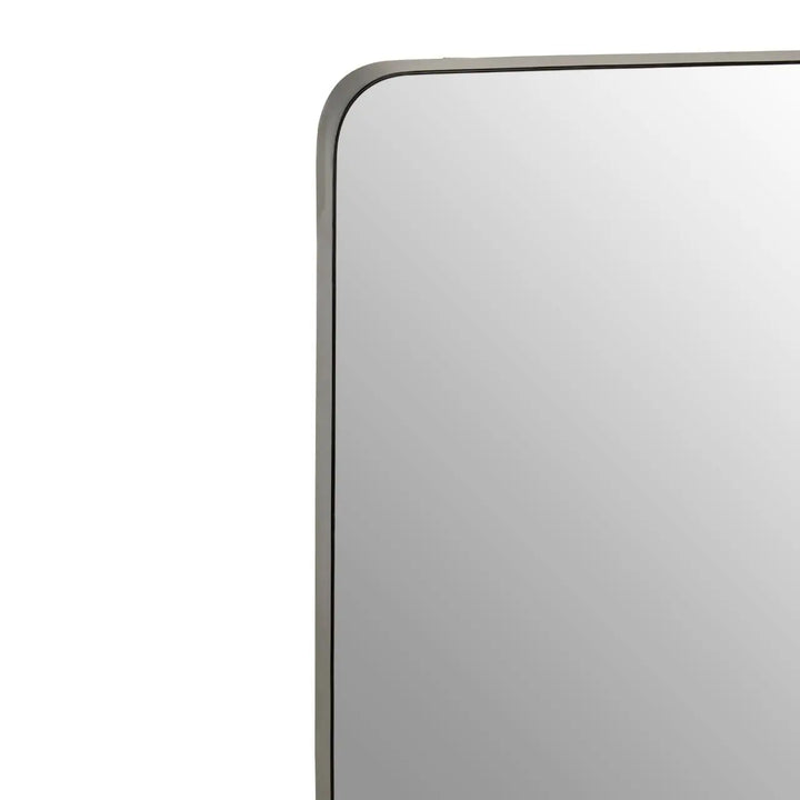 Candira Matt Black Squared Wall Mirror - NJ Home Interiors