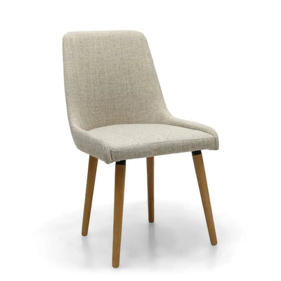 Capri Flax Effect Natural Dining Chair - NJ Home Interiors