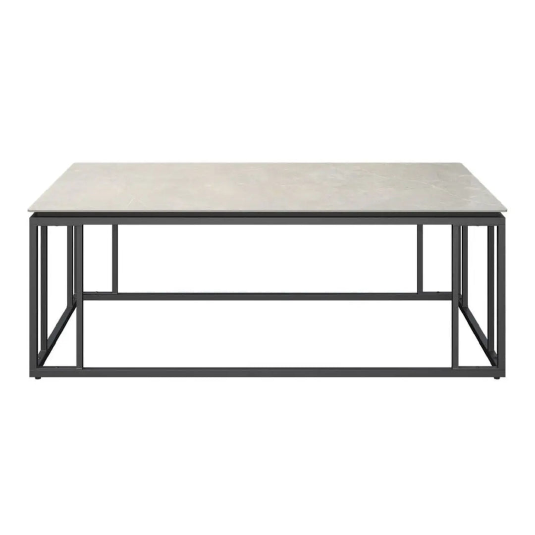 Caprina Grey Ceramic Coffee Table - LUX - HOM