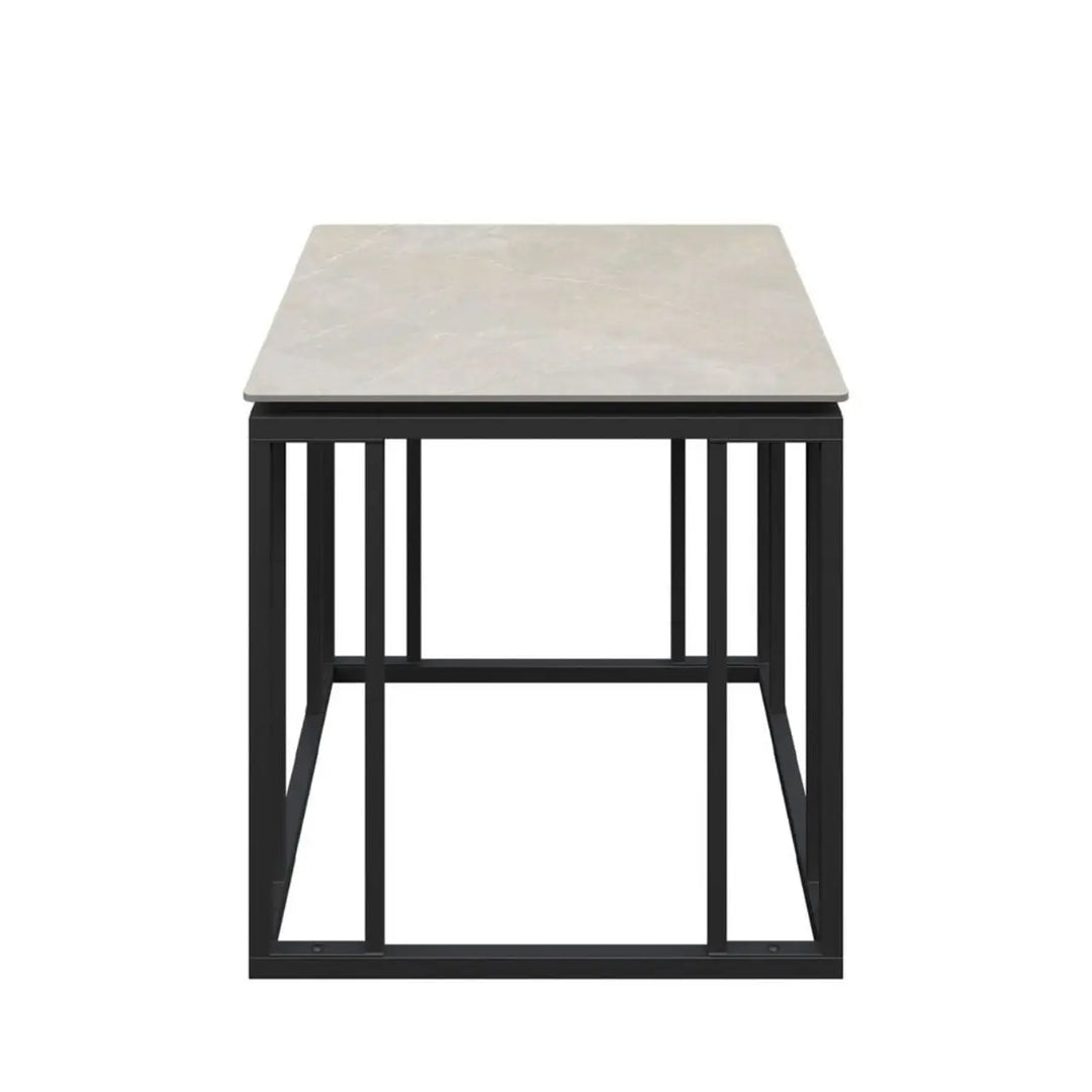Caprina Grey Ceramic Side Table - LUX - HOM