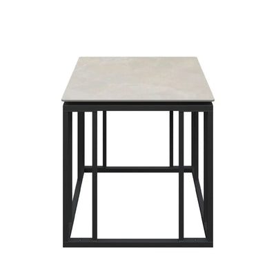 Caprina Grey Ceramic Side Table - LUX - HOM