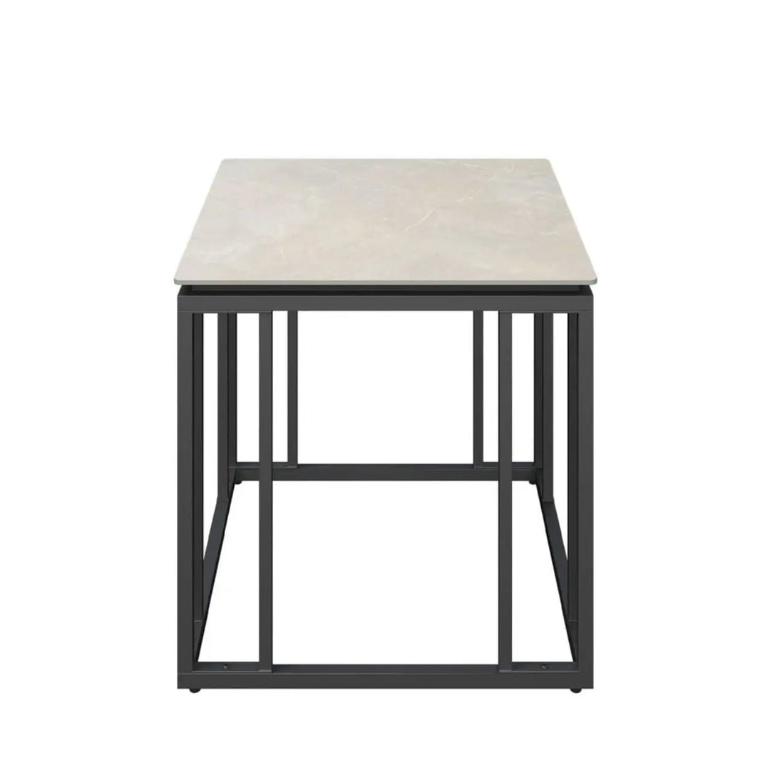 Caprina Grey Ceramic Side Table - LUX - HOM
