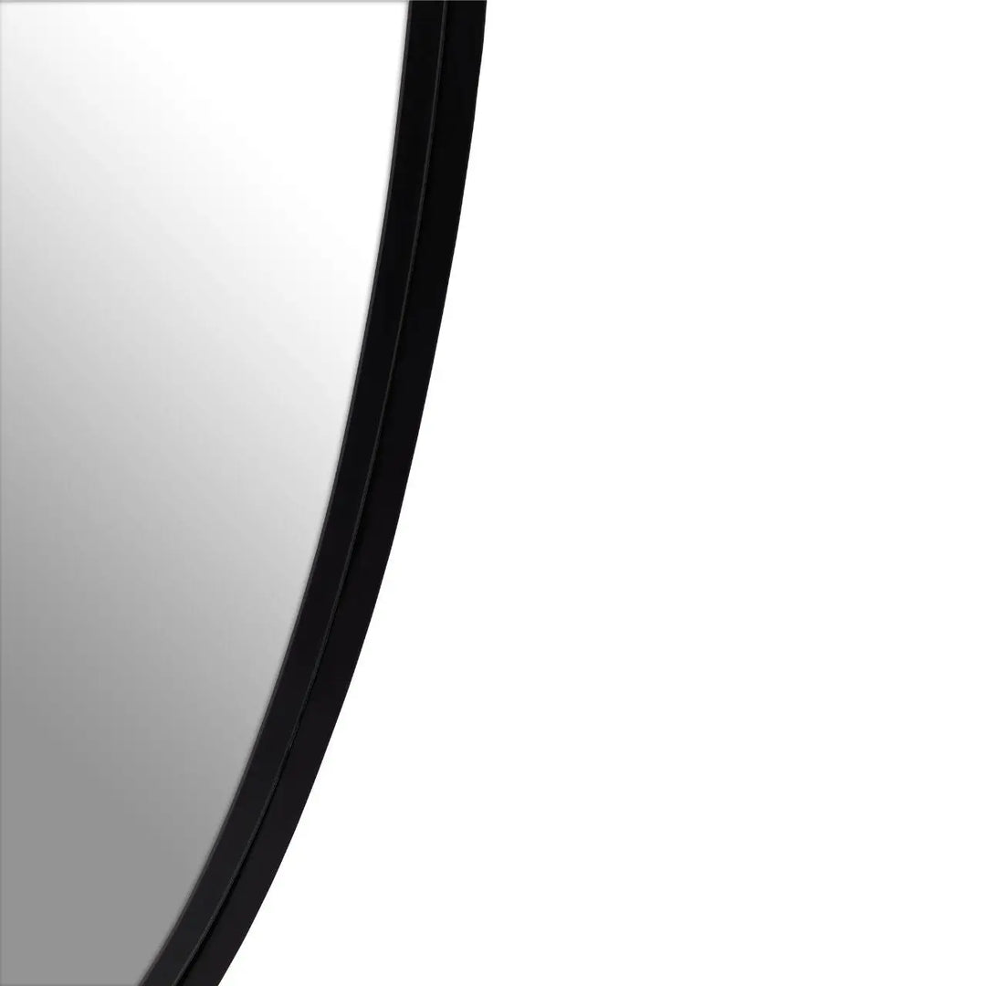 Cara Wall Mirror with Black Finish Frame - NJ Home Interiors