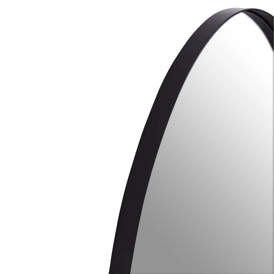 Cara Wall Mirror with Black Finish Frame - NJ Home Interiors
