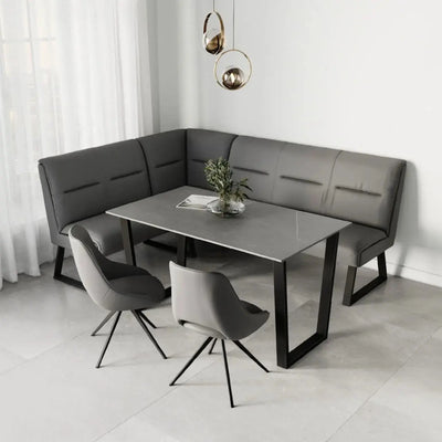 Ceretto Matte Grey 140cm Ceramic Dining Table - LUX - HOM