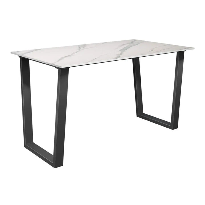 Ceretto Matte White 140cm Ceramic Dining Table - LUX - HOM