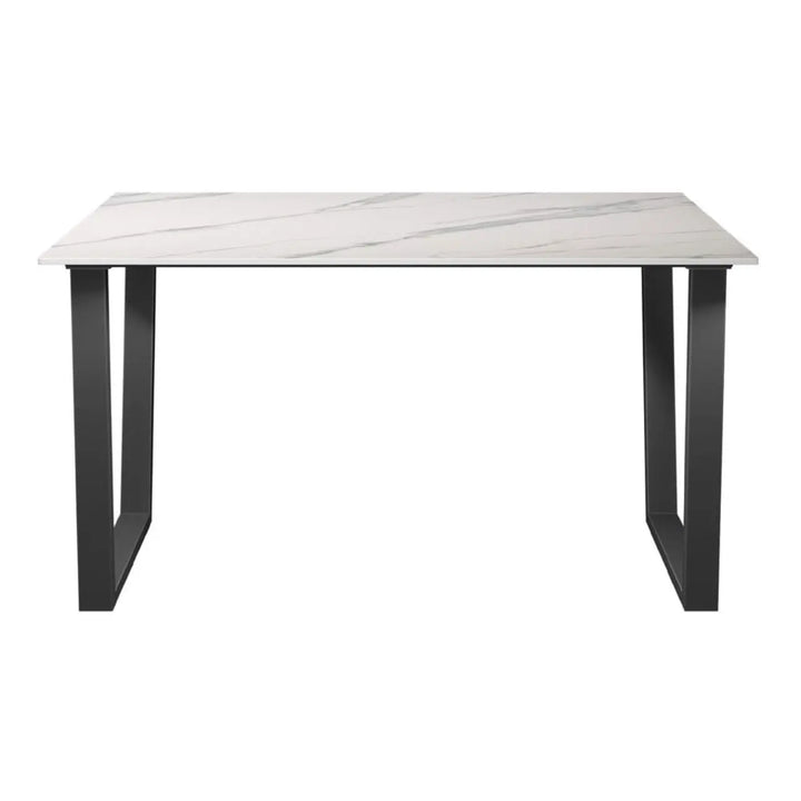 Ceretto Matte White 140cm Ceramic Dining Table - LUX - HOM