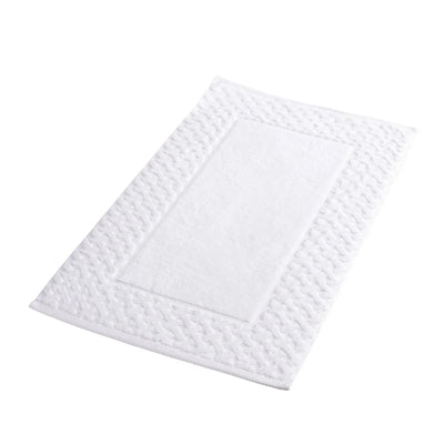 Christy Trellis Bath Mat White - LUX - HOM
