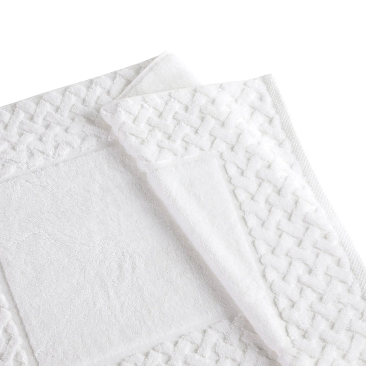 Christy Trellis Bath Mat White - LUX - HOM