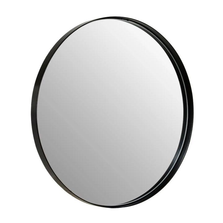 Ciana Medium Matte Black Finish Wall Mirror #NJ Home Interiors#