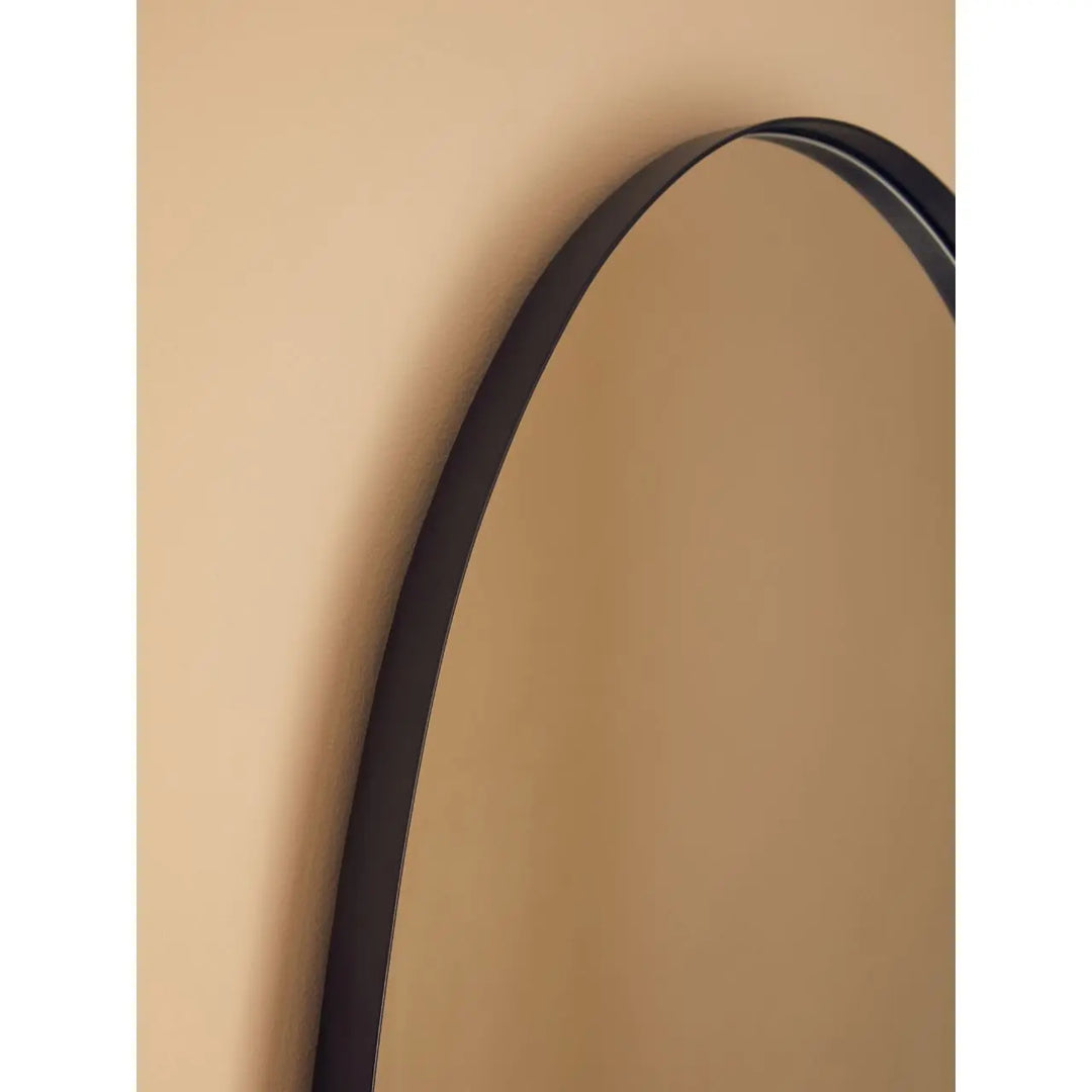 Ciana Medium Matte Black Finish Wall Mirror #NJ Home Interiors#