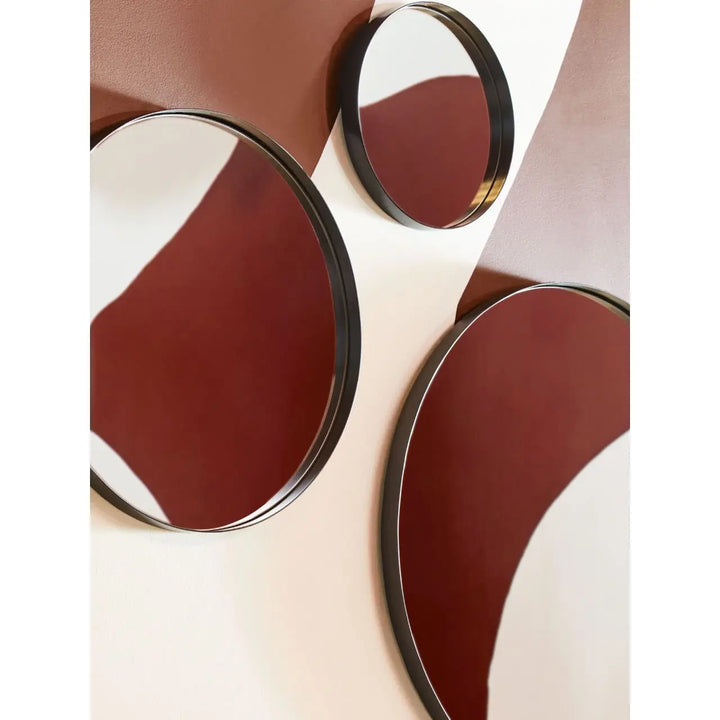 Ciana Medium Matte Black Finish Wall Mirror #NJ Home Interiors#