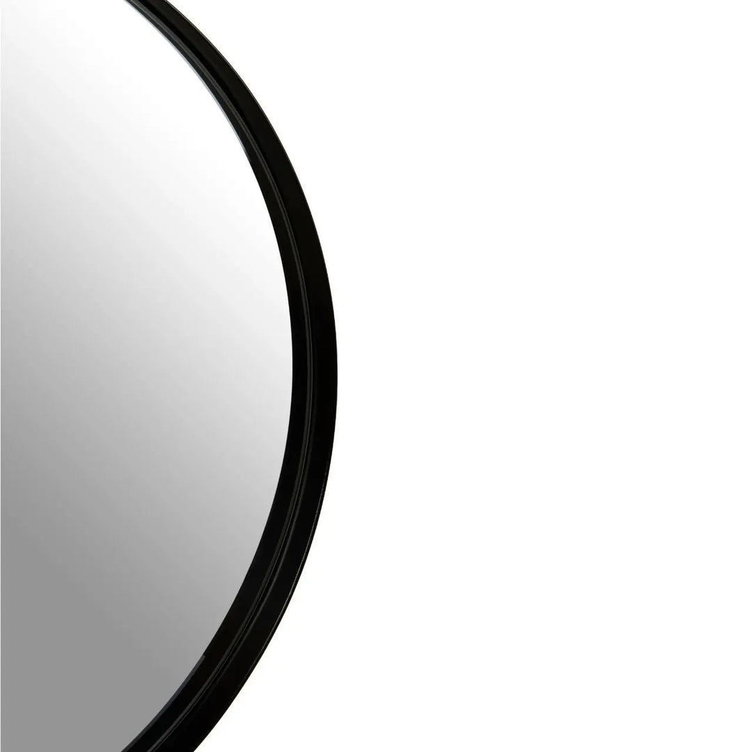 Ciana Medium Matte Black Finish Wall Mirror #NJ Home Interiors#