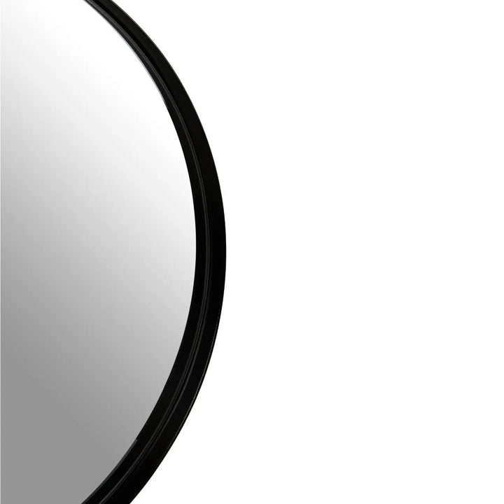 Ciana Medium Matte Black Finish Wall Mirror #NJ Home Interiors#