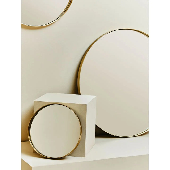 Ciana Small Gold Finish Wall Mirror #NJ Home Interiors#