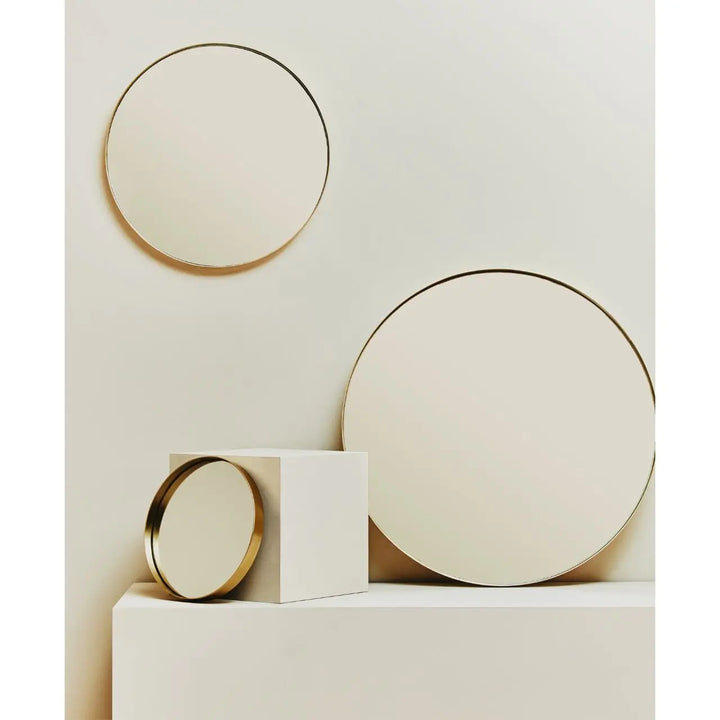 Ciana Small Gold Finish Wall Mirror #NJ Home Interiors#