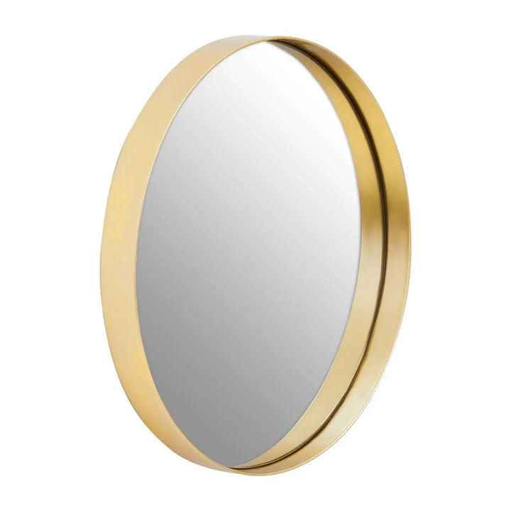 Ciana Small Gold Finish Wall Mirror #NJ Home Interiors#