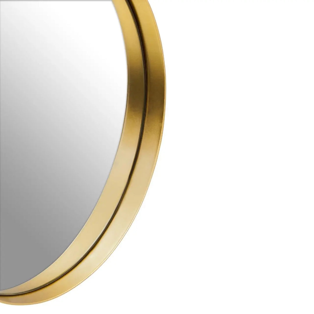 Ciana Small Gold Finish Wall Mirror #NJ Home Interiors#