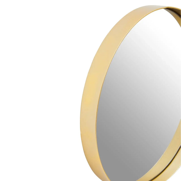 Ciana Small Gold Finish Wall Mirror #NJ Home Interiors#