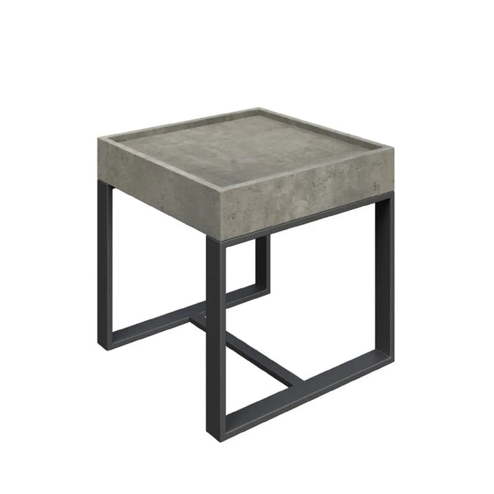 Colton Concrete Effect Side Table - LUX - HOM