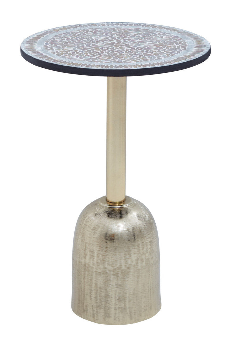 Inventro Mosaic Top Gold Base Side Table Studio 55