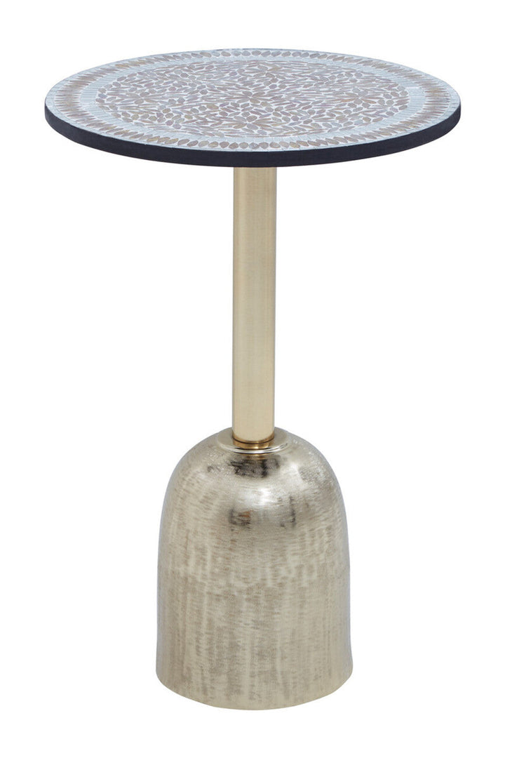 Inventro Mosaic Top Gold Base Side Table Studio 55