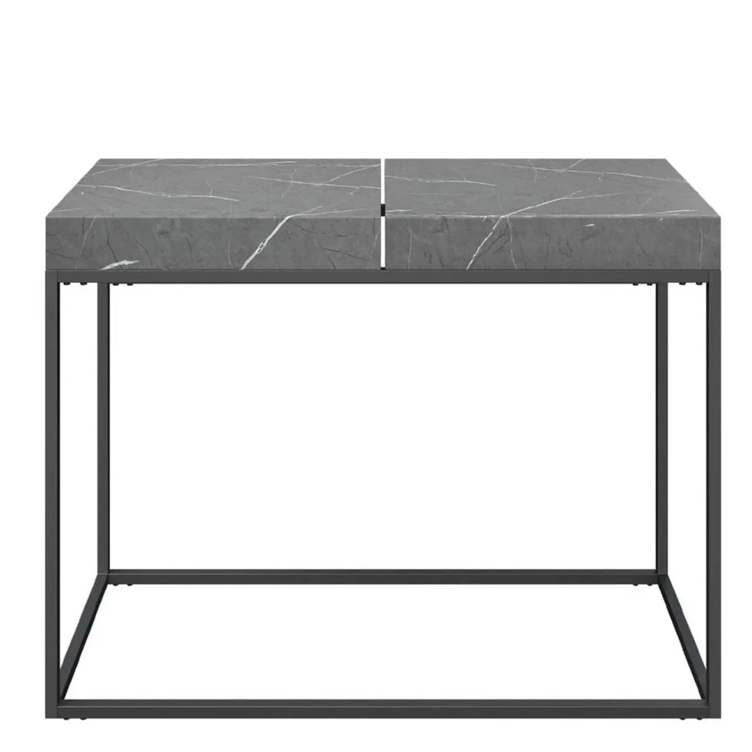 Delara Grey Marble Effect Console Table - LUX - HOM