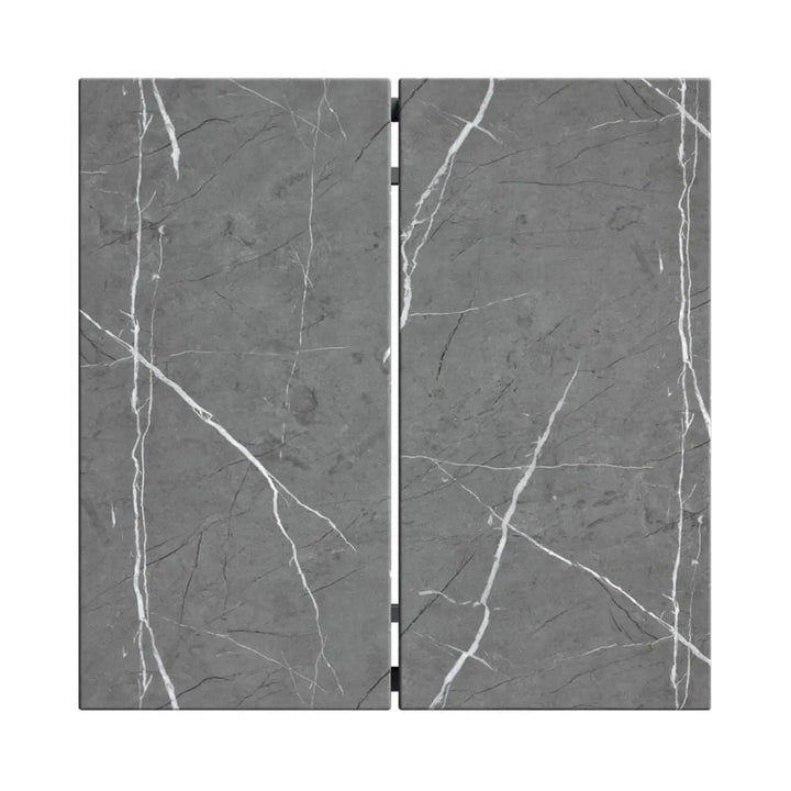 Delara Grey Marble Effect Side Table - LUX - HOM