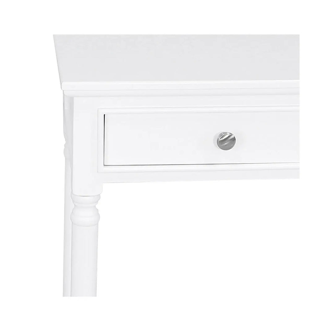 Delta Large 3 Drawer Console Table in White #NJ Home Interiors#