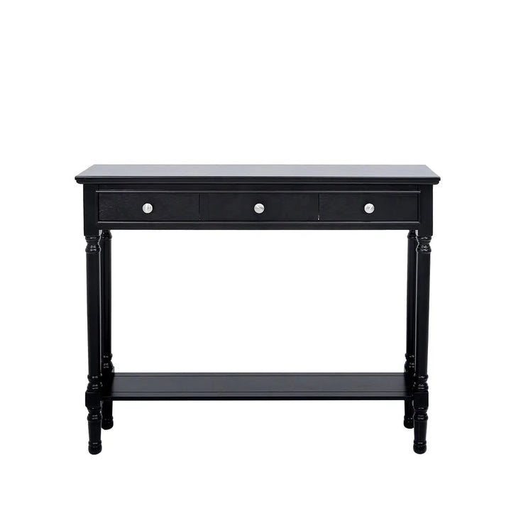 Delta Medium 3 Drawer Console Table in Black #NJ Home Interiors#