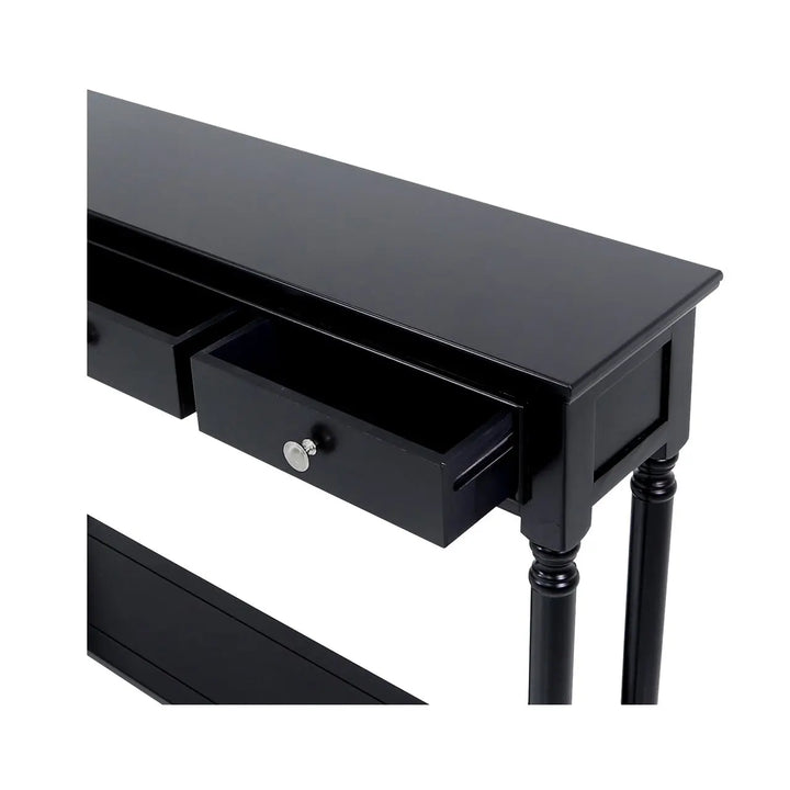 Delta Medium 3 Drawer Console Table in Black #NJ Home Interiors#