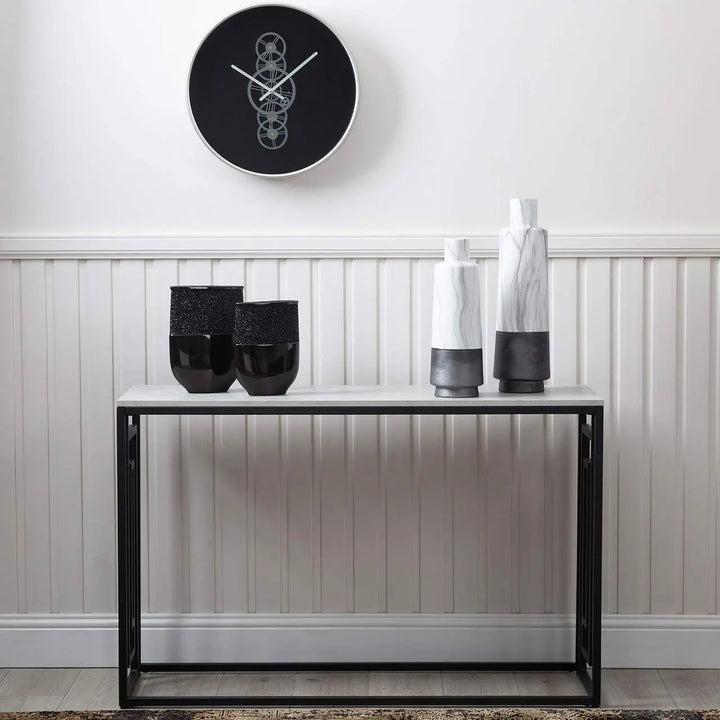 Devon Black and Grey Console Table #NJ Home Interiors#