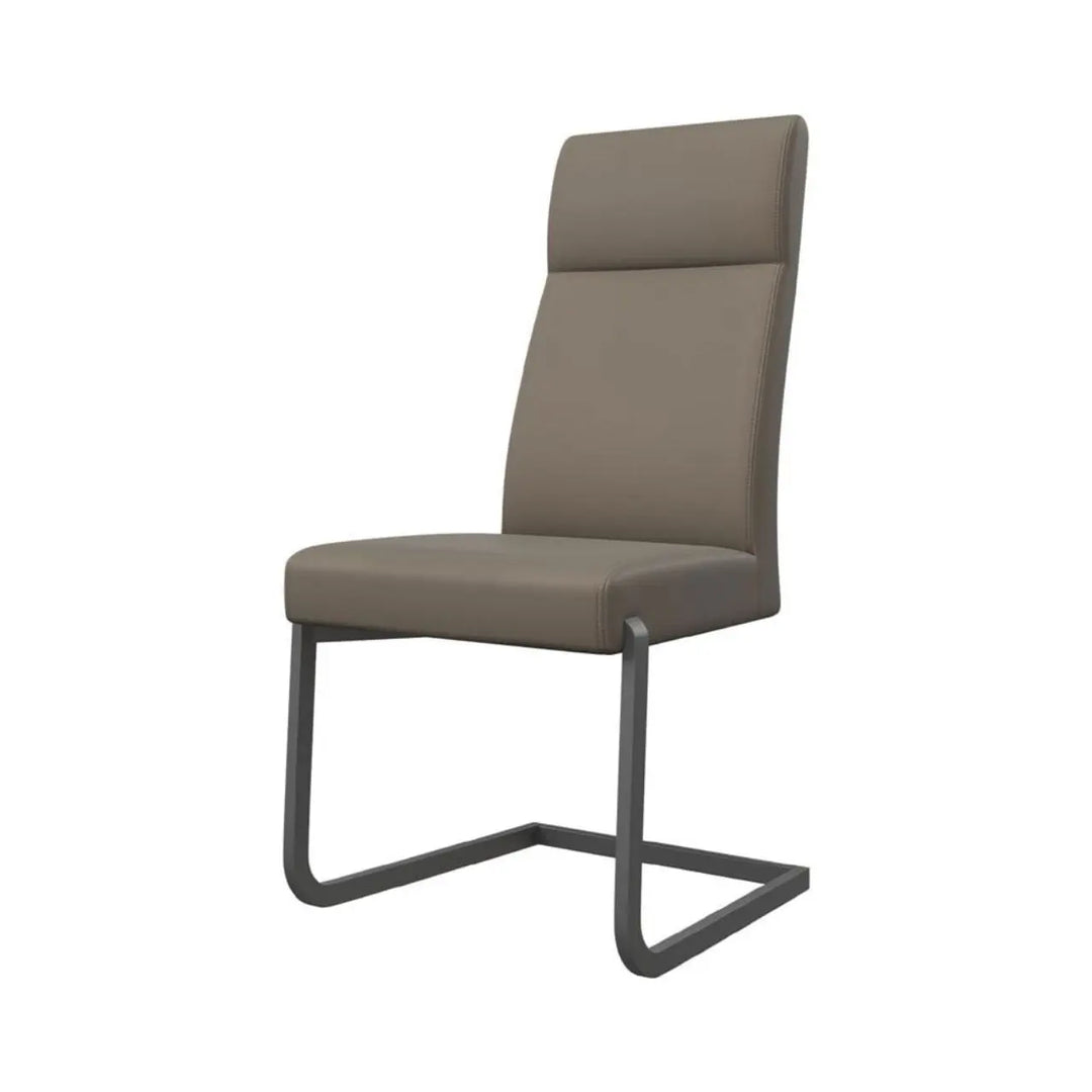 Diego Dining Chair in Taupe with Grey Frame - LUX - HOM