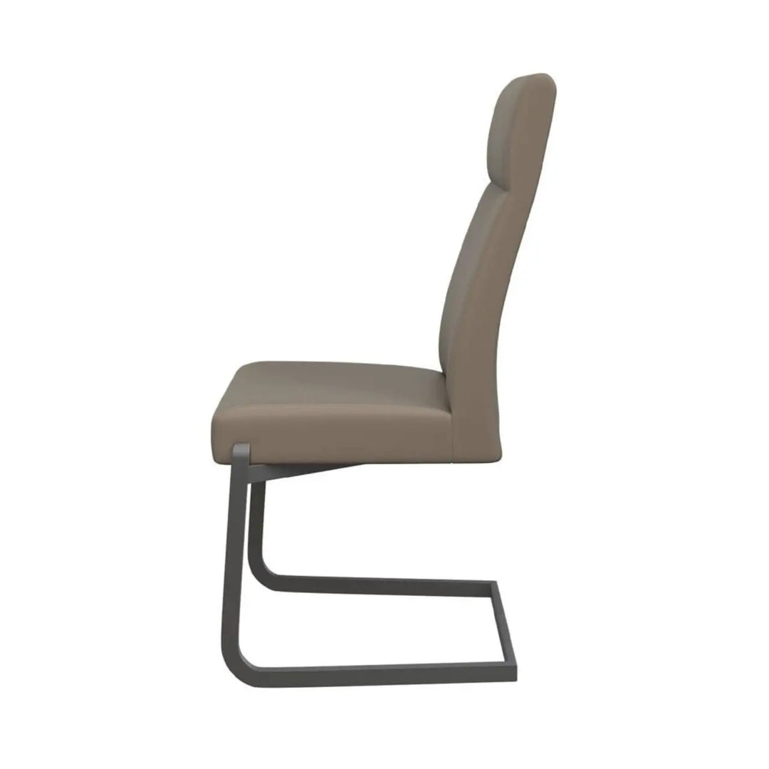 Diego Dining Chair in Taupe with Grey Frame - LUX - HOM