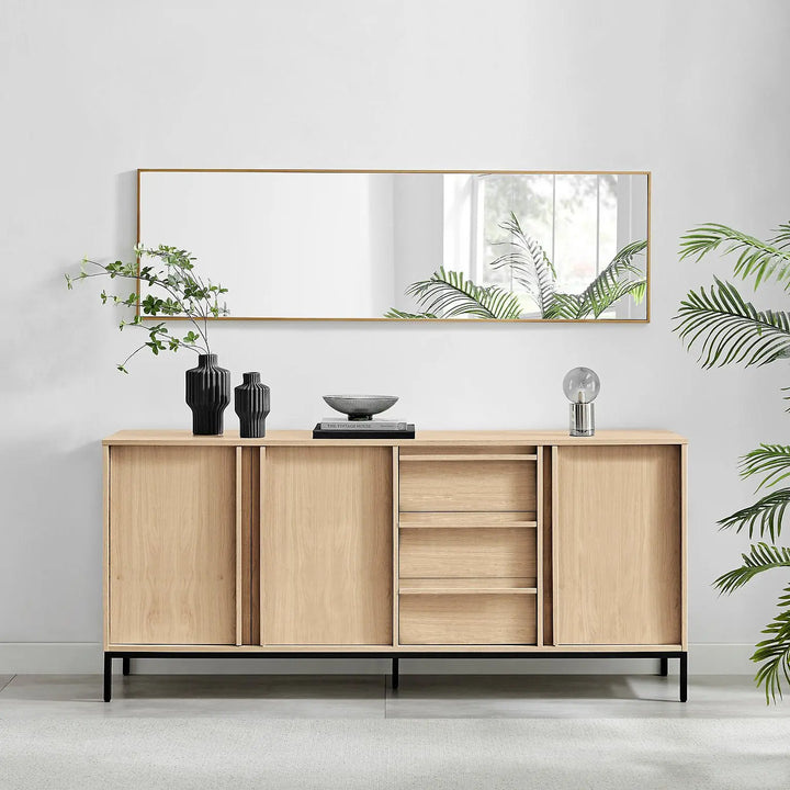 Svit Large Oak Effect Sideboard with 3 Doors & 3 Drawers UCPMJ