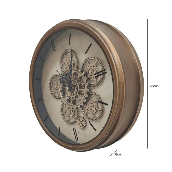 Gold Gears Wall Clock #NJ Home Interiors#