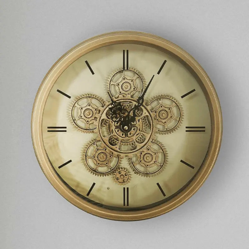 Gold Gears Wall Clock #NJ Home Interiors#