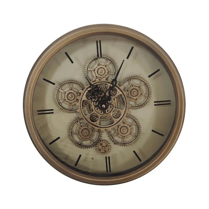 Gold Gears Wall Clock #NJ Home Interiors#