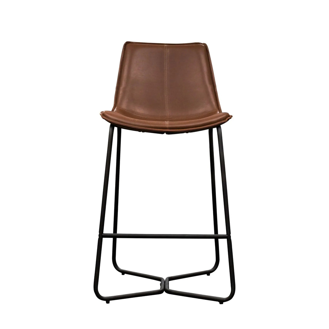 Harrington Set of 2 Bar Stool in Brown #NJ Home Interiors#