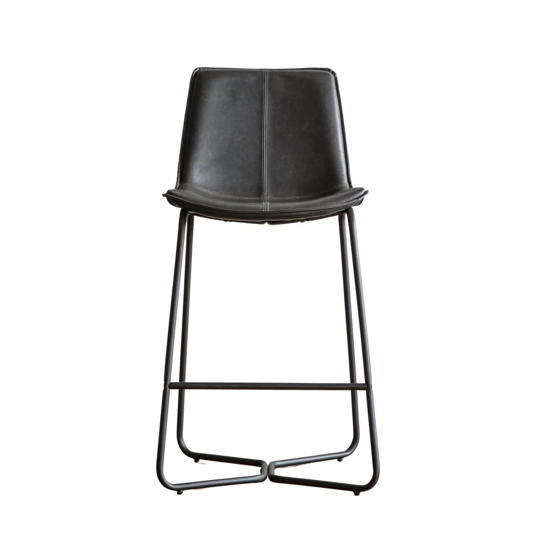 Harrington Set of 2 Bar Stool in Charcoal #NJ Home Interiors#