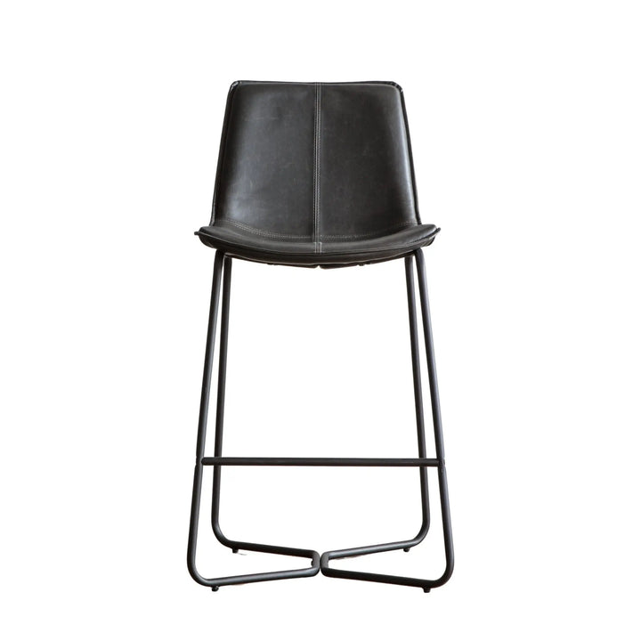 Harrington Set of 2 Bar Stool in Charcoal #NJ Home Interiors#