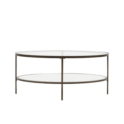 Hayden Oval Coffee Table in Bronze #NJ Home Interiors#