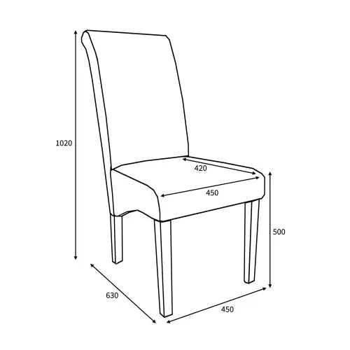 Willow and Stone Karta Scroll Back Tweed Grey Dining Chair Set of 2 Shankar