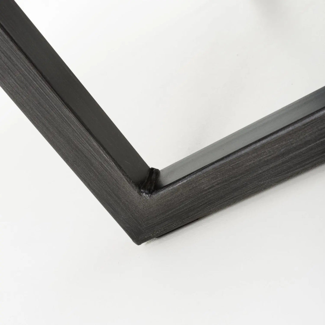 Willow and Stone Auron Cantilever Leather Effect Grey Dining Chair Shankar