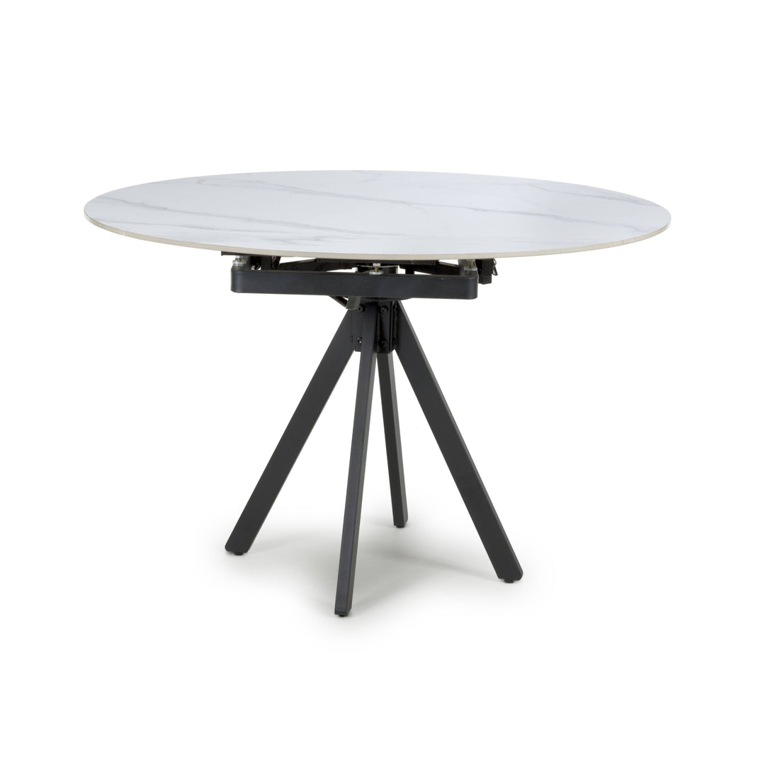 Rowan Rotating White 1.2m Dining Table
